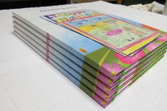Печать детской книги в твердом переплете.